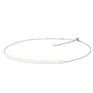 Colier perle naturale albe si argint DiAmanti SK19221N-W-G (Argint 925‰ 2,3 g.)